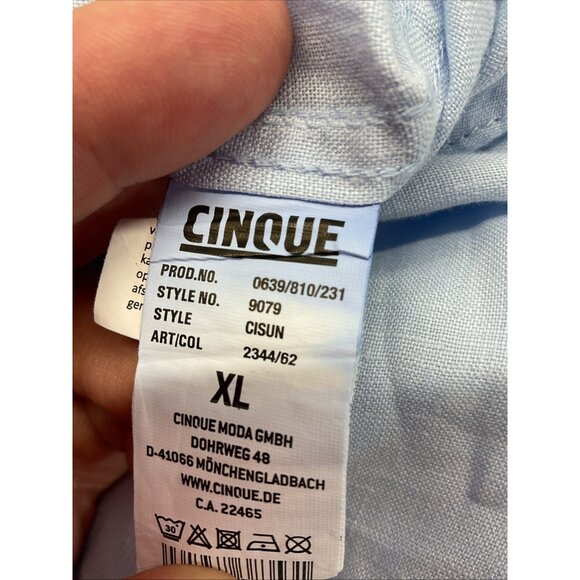 Cinque  Linen button down long sleeve Mens XL Resort Breathable - Picture 7 of 14